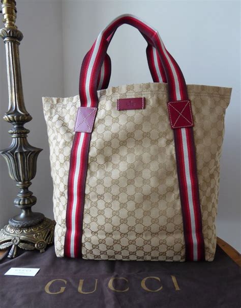 gucci reversible bag|gucci canvas tote beige ebony.